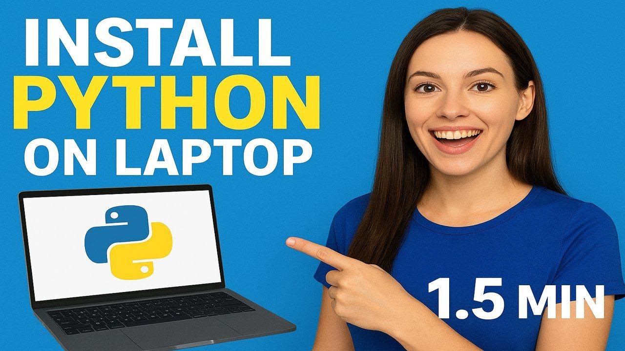 Install Python on a Laptop in 1.5 minutes | Quick & Easy Guide - YouTube