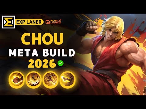 Chou NEW META Build 2026, Emblem, and Best Hero Counters | Mobile Legends