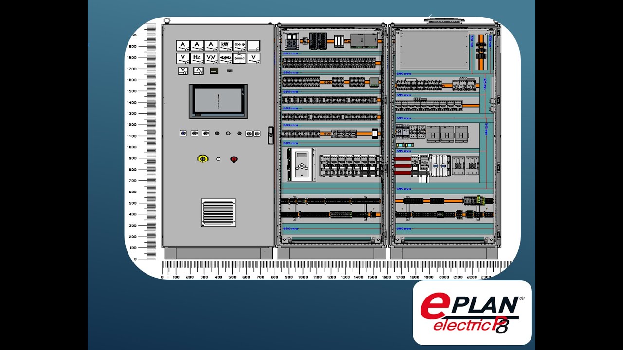 EPLAN 2D DESIGN PANEL LAYOUTS AND MOUNTING PANEL - YouTube