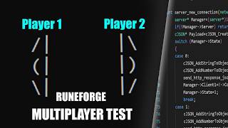 Ascii Terminal Game Engine: Multiplayer Pong Test | RUNEFORGE