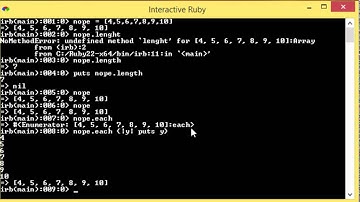 Ruby - 30 - Arrays Each