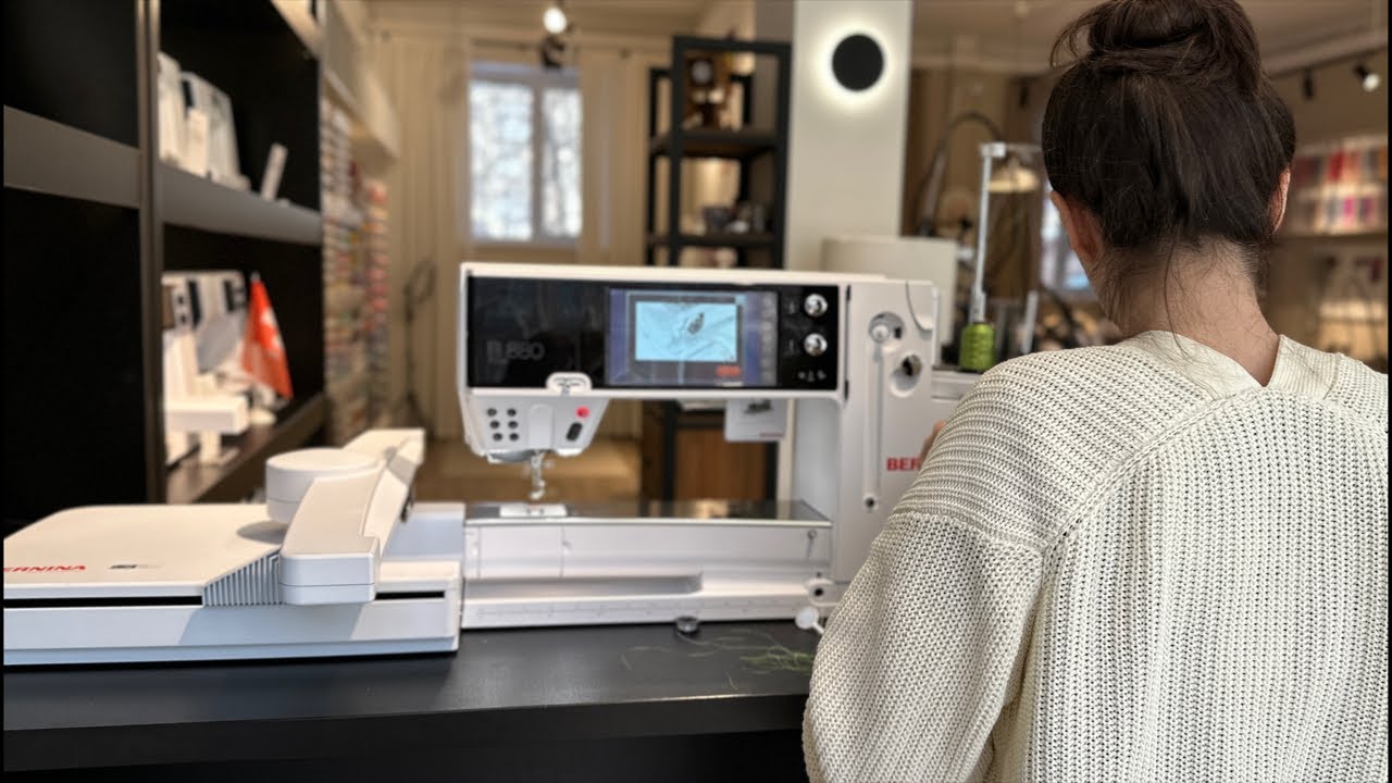 Вышивка/ Техника кружево/ Вышиваем на Bernina B880 Plus