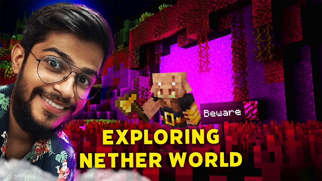 Let's Go To The NETHER WORLD in MINECRAFT LIVE INDIA - YouTube