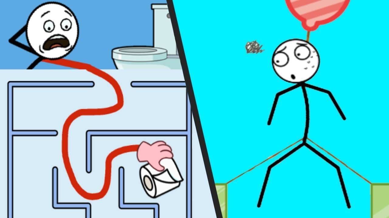 Maze Craze vs Dangling Man - All Levels Satisfying Double Gameplay STICKMAN Puzzle Android ios APK