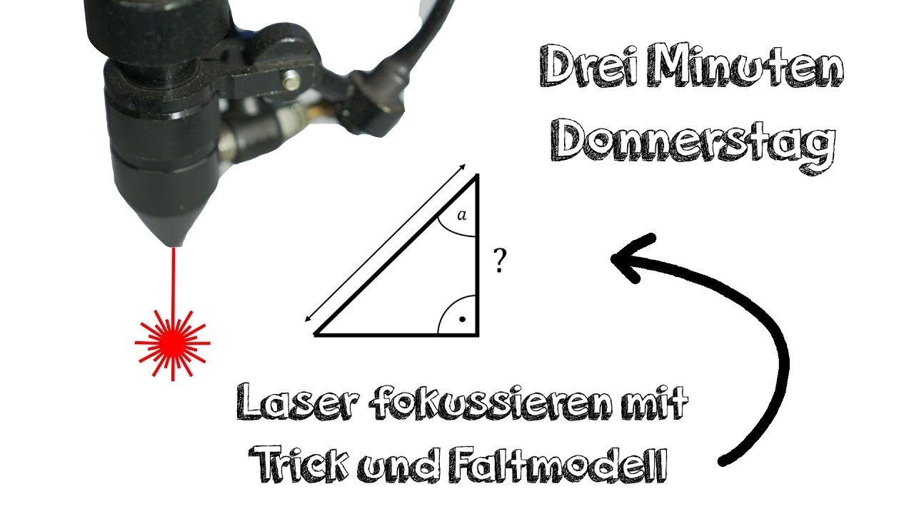 Laser fokus einstellen Laser fokussieren mit Trick und Faltmodell