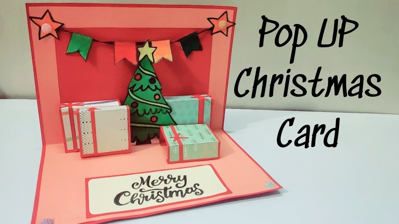 Christmas cards popup Handmade Christmas Greeting Cards | make christmas pop up card - YouTube