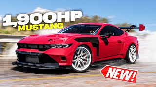 Forza Horizon 5  NEW 1900HP 2024 Mustang is INSANE! (Full Customization)