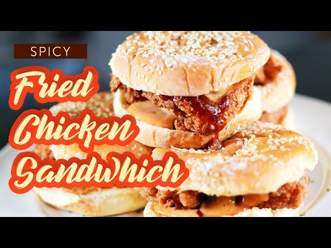 Crispy Fried Chicken Sandwich | Best Easy Recipe | Spicy