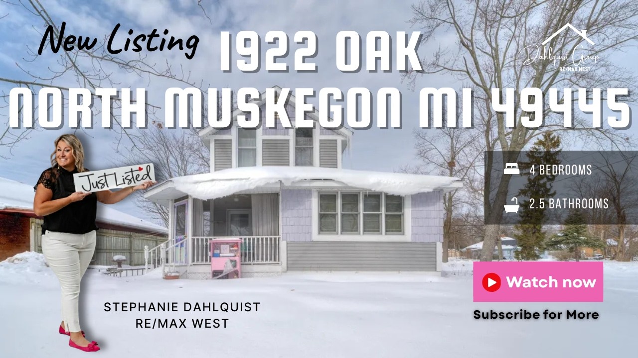 Timeless 1902 Farmhouse in North Muskegon | 4 Bed, 2.5 Bath with Lake Views