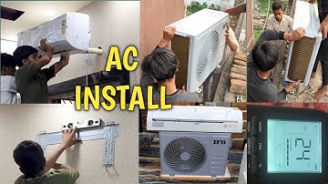 স্প্লিট এসি ইন্সটল । split ac installation. IFB AC INSTALL FULL VIDEO. এসি ইনস্টল করার ভিডিও। 