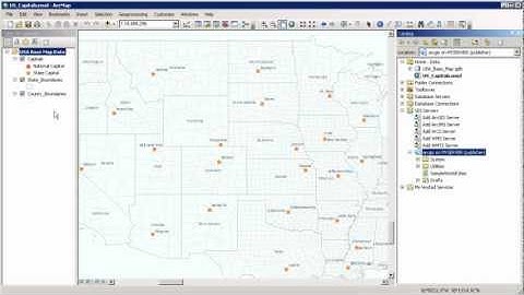 Publishing a map service with ArcGIS 10.1