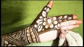 Full Kashmiri Bridal henna mehndi design full front hand ll simple & Easy bridal mehndi design ll