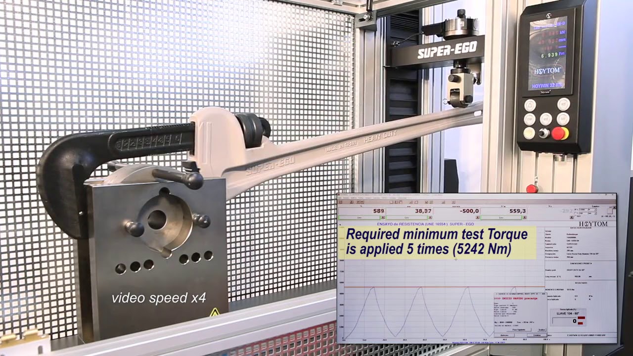 Тестирование алюминиевого ключа SUPER-EGO HEAVY DUTY (концерн ROTHENBERGER)