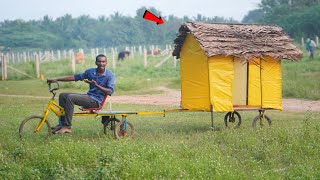 Making Vehicle Camping House With Living  (வண்டி வீடு) எங்க போனாலும் வீட்டோடவே போகலாம்..! Sathish