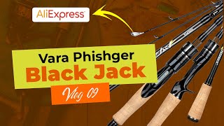 Vara ALIEXPRESS BOA E BARATA - Phishger BLACK JACK  - Chama Pescador - Pescaria