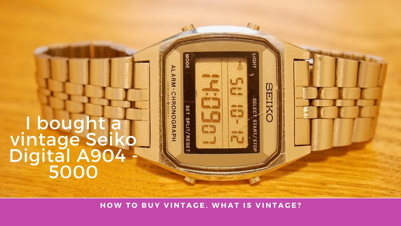 Bought Another Vintage Watch Seiko Digital A904 5000 How To Buy Vintage -  YouTube