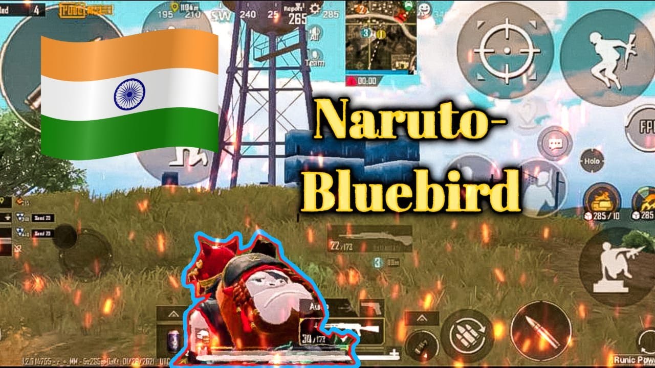 Bluebird❤️-Naruto⚡️||Pubg mobile frag movie||Iphone 11||Light Yagami ||Death Note||