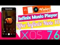 Infinix mobiles xos 76 android 11 music player  infinix first music player
