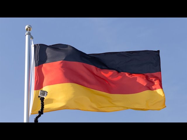 Stockflagge Deutschland Dienstflagge - 30 x 45 cm - MaxFlags