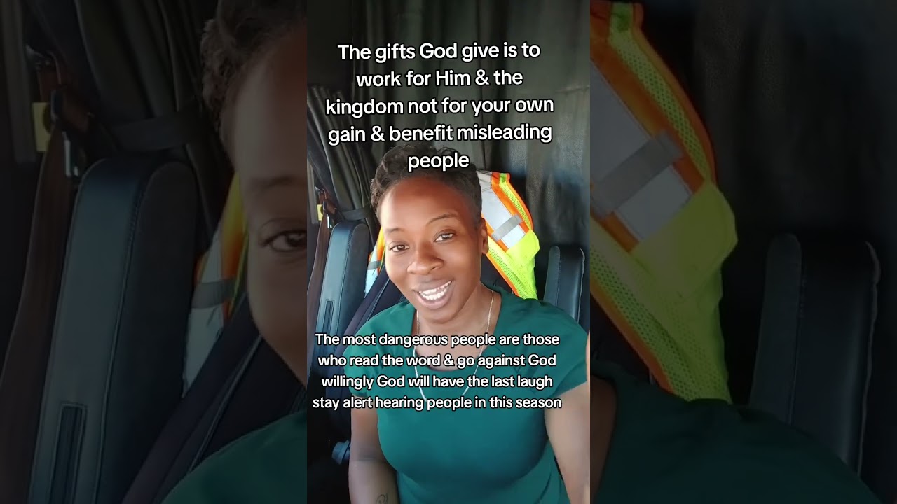 Do not use your gift for witchcraft for you will have a price to pay