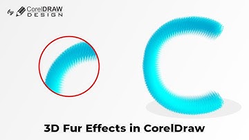 Create 3D Fur Effects in Coreldraw | CorelDraw Tutorials | Coreldraw Design for Beginners |