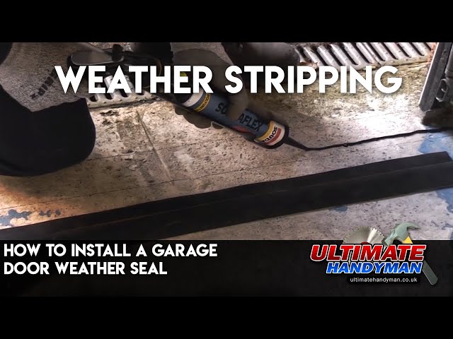 Garage Door Bottom Seal Water And Ice Solutions