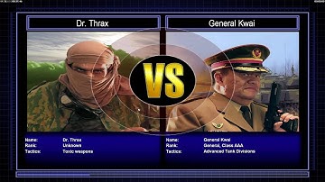 Command & Conquer: Generals - Zero Hour. Dr. Thrax vs General Kwai - Hard