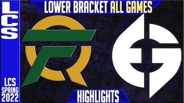 FLY vs EG Highlights ALL GAMES | Lower Round 1 LCS Playoffs Spring 2022 | FlyQuest vs Evil Geniuses
