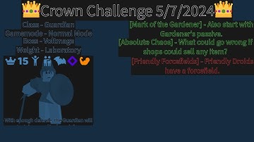 Crown Challenge 5/7/2024 - Randomly Generated Droids