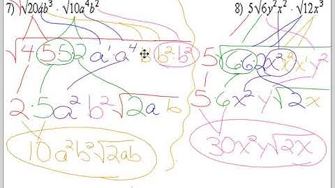 Int Alg 2 10.3 Multiplying Radicals   Variables Video PLM 3