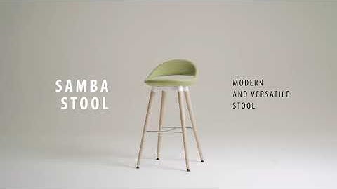 Stools with minimal wooden legs | Samba stool 2021 by Leyform