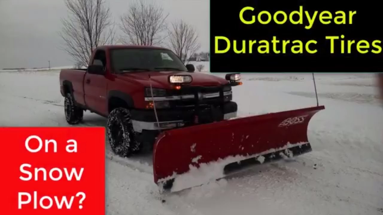 Goodyear Wrangler Duratrac Tires Review - Plowing Snow - YouTube
