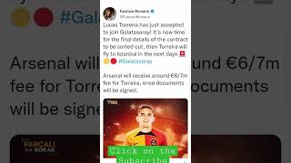 Just in ! Lucas Torreira has accepted to join Galatasaray. #shorts #fabrizio #galatasary #arsenal