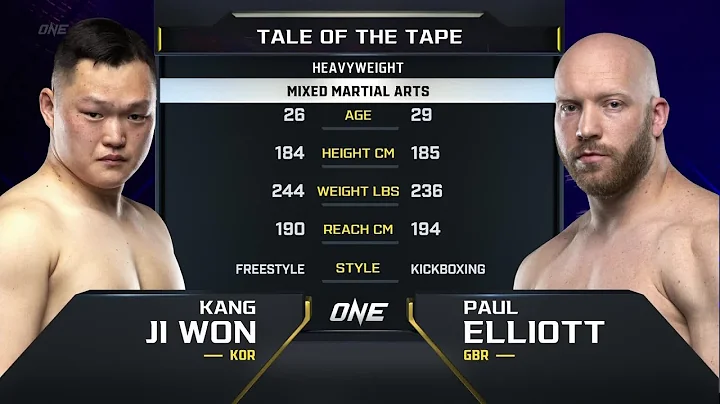 Kang Ji Won vs. Paul Elliott  | ONE Championship F...