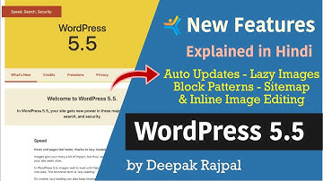 WordPress 5.5 New Features (Auto-Updates, Sitemap, Patterns etc) - Hindi