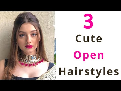 5 quick open hairstyle for wedding || cute hairstyle || hair style girl ||  teenagers hairstyle - YouTube | Teenage hairstyles, Open hairstyles,  Hairstyle