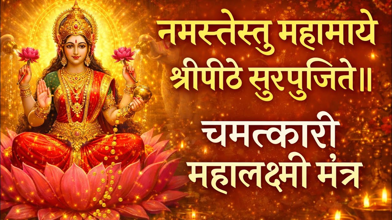 नमस्तेस्तु महामाये श्रीपीठे सुरपूजिते | Mahalakshmi Stuti Mantra