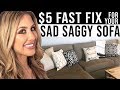 Saggy Couch Cushion Fix | Easy Pillow & Cushion Makeover