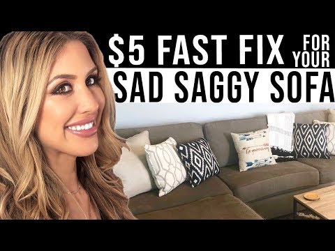 Saggy Couch Cushion Fix | Easy Pillow & Cushion Makeover