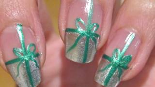 nails christmas nail present tutorial