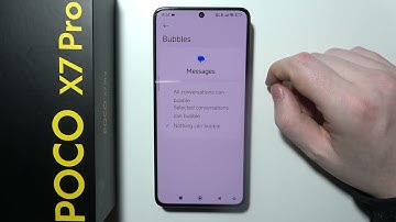 Xiaomi POCO X7 Pro: How to Turn On/Off Messages Bubbles