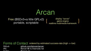 Arcan - Presentation screenshot 1