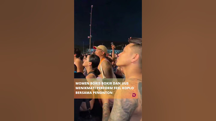 Boris Bokir dan Uus menikmati penampilan Feel Koplo di Synchronize Fest 2022 #synchronizefest