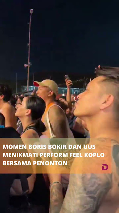 Boris Bokir dan Uus menikmati penampilan Feel Koplo di Synchronize Fest 2022 #synchronizefest