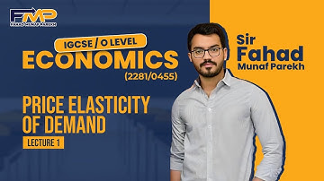 O Level/IGCSE Economics 2281/0455 | Price Elasticity of Demand Class 1 ( Exclusive Online Lectures )