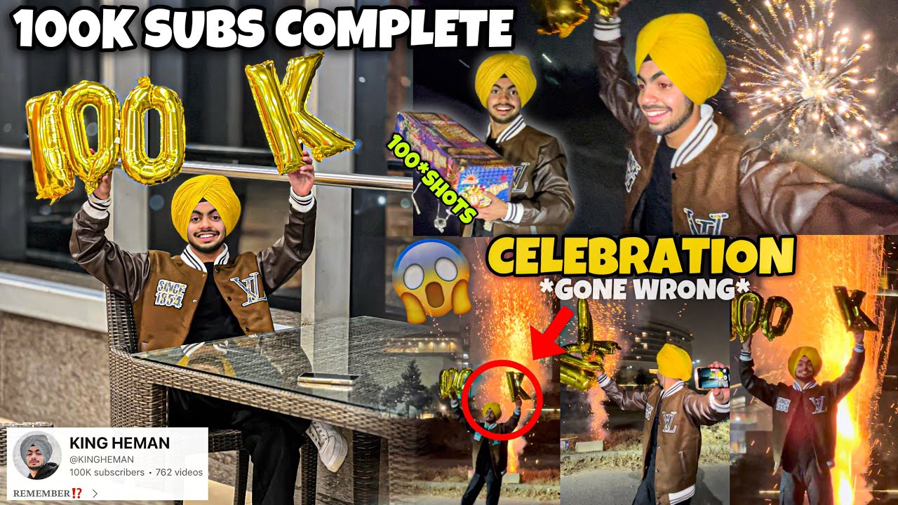 100K Subs Complete On YouTube😍Celebration😰Gone Wrong