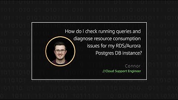 How do I check running queries and diagnose resource issues for my RDS/Aurora Postgres DB instance?