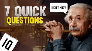 Iq Test 7 Questions That Albert Einstein Failed