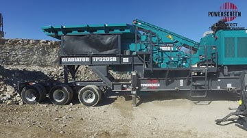 Crushing Limestone with the Powerscreen Gladiator TP320SR