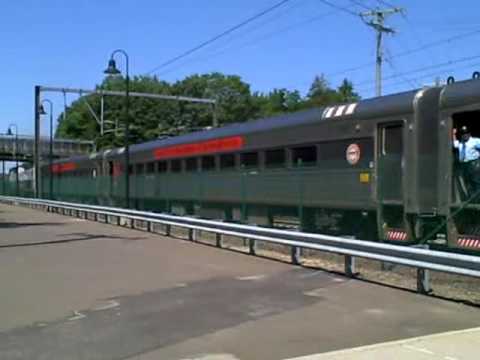 two shoreline east trains at guilford ct 7 22 16 youtube